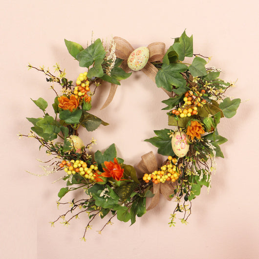 Corona Decorativa de Flores Artificiales Resurrección para el Hogar - Image 4