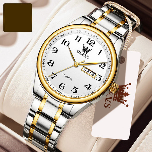 Reloj de Hombre con Banda de Acero Envejecido Resistente al Agua - Image 9