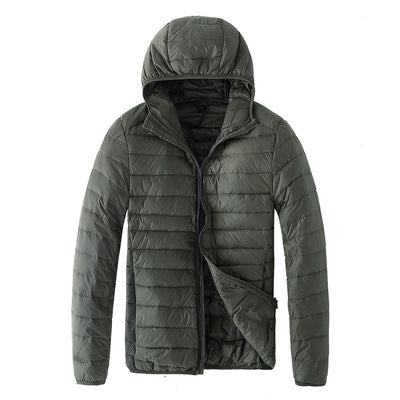 Chaqueta Puffer Ultraligera con Capucha - Abrigo de Plumas de Pato Slim Fit para Invierno - Image 17