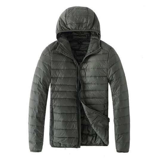 Chaqueta Puffer Ultraligera con Capucha - Abrigo de Plumas de Pato Slim Fit para Invierno - Image 17