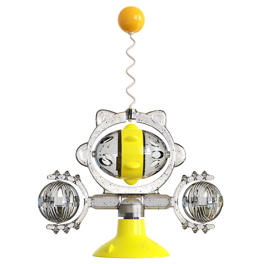 Juguete Interactivo para Gatos con Pelota Dispensadora y Ventosa - Image 4