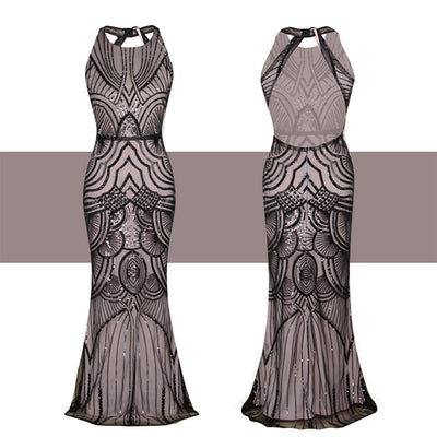 Vestido Largo Cola de Pez Elegante Estilo Europeo - Image 5