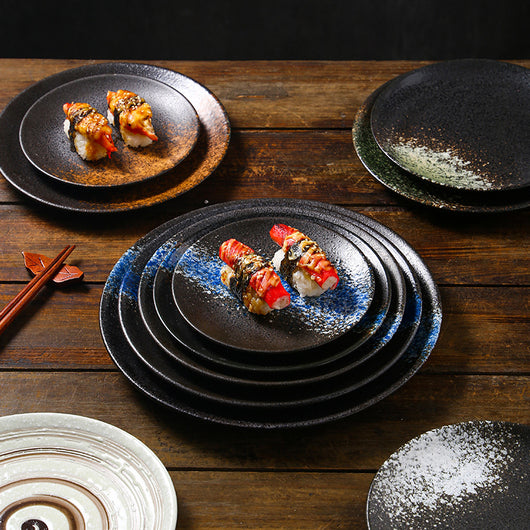 Plato Shallow Cerámica Japonesa - Diseño Minimalista