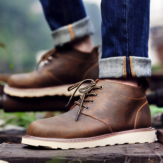 Botas de Trabajo Retro Desert de Caña Media para Hombre - Image 10