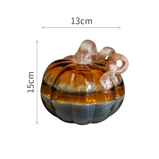 Decoración de Calabaza Navideña de Vidrio Artesanal Multicolor - Image 11