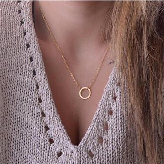 Collar Colgante Círculo Pequeño