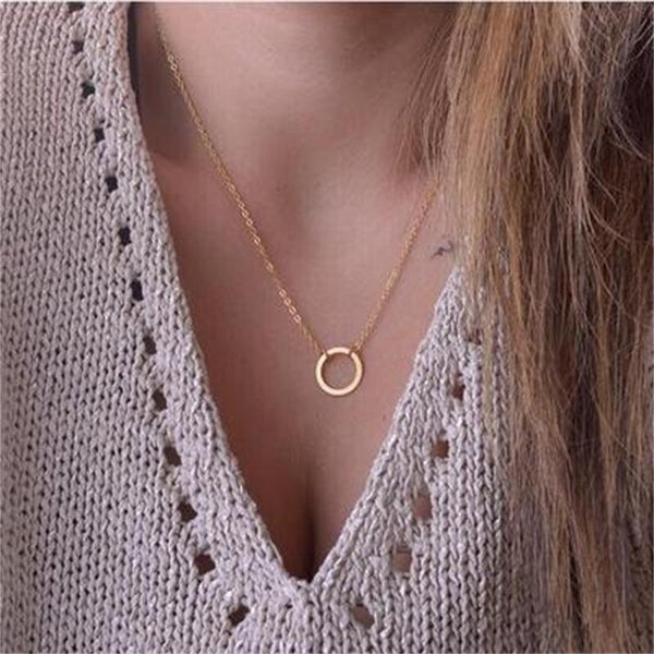 Collar Colgante Círculo Pequeño
