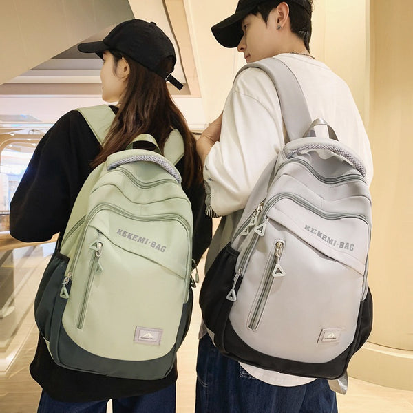Mochila Escolar de Gran Capacidad con Diseño Casual y Coordinado