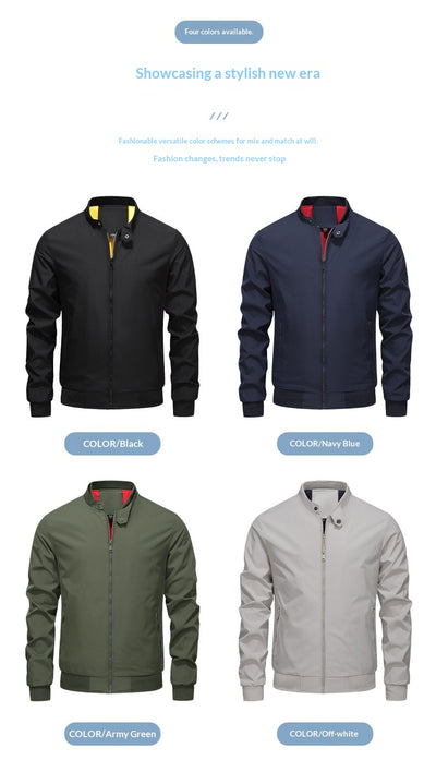 Chaqueta para Hombre Cuello Alto Otoño - Image 11