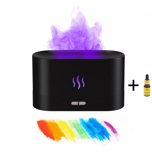 Difusor Ultrasónico con Efecto Llama LED RGB y Aromaterapia - Image 13