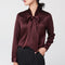 Blusa de Seda Manga Larga para Mujer