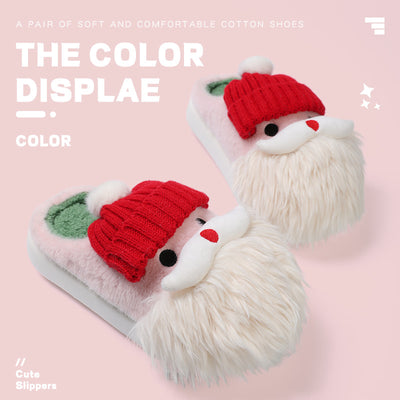 Pantuflas Navideñas Santa Claus Cálidas y Antideslizantes para Mujer - Image 4