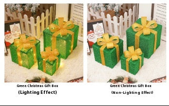 Set de 3 Cajas de Regalo Navideñas con Luces LED Decorativas - Image 13
