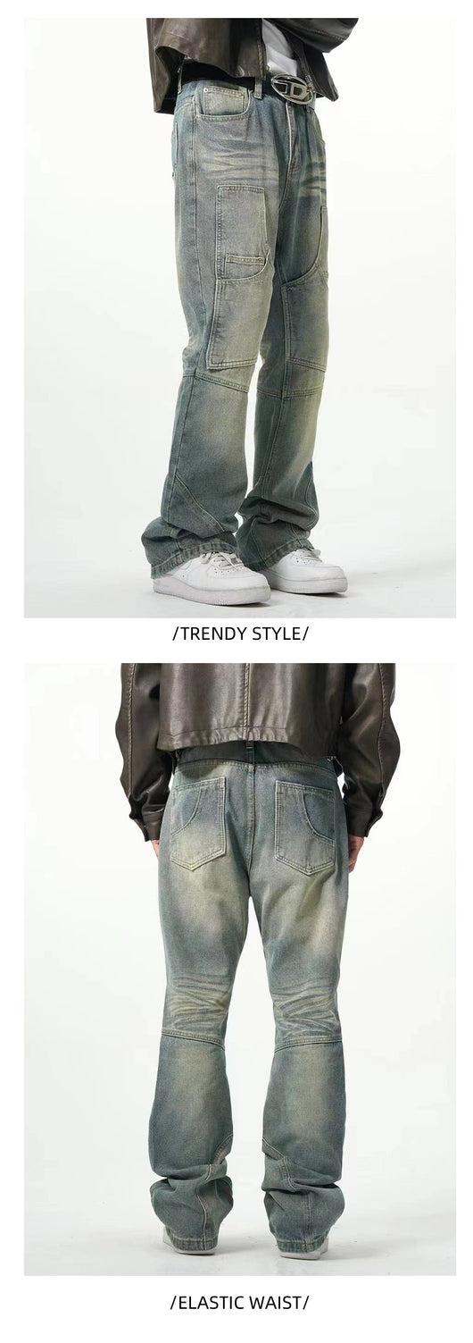 Jeans Rectos Holgados con Efecto Desgastado American Street - Image 11