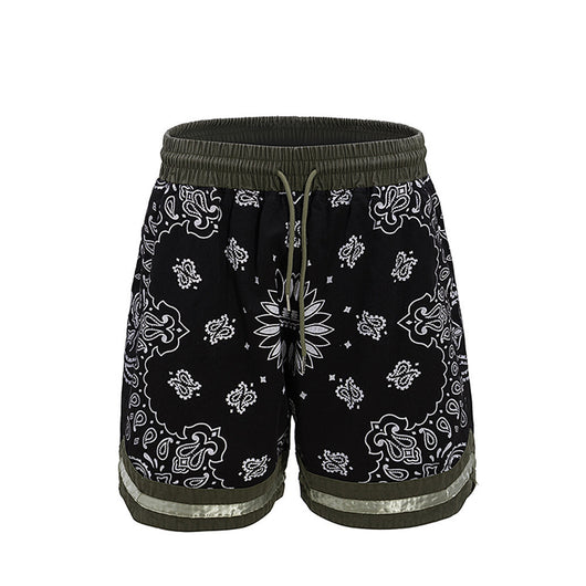 Shorts Casuales Patchwork Flor de Marañón para Hombre