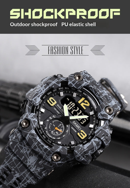 Reloj Deportivo Digital Resistente para Hombre con Pantalla Grande y Sincronización Electrónica - Image 8