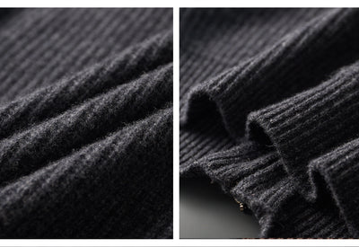 Cardigan de Lana Pura con Cierre para Hombre - Abrigo Solapa Otoño Invierno - Image 12