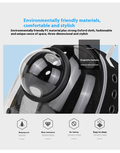Mochila Transparente para Gatos con Cúpula Panorámica y Gran Capacidad - Image 12