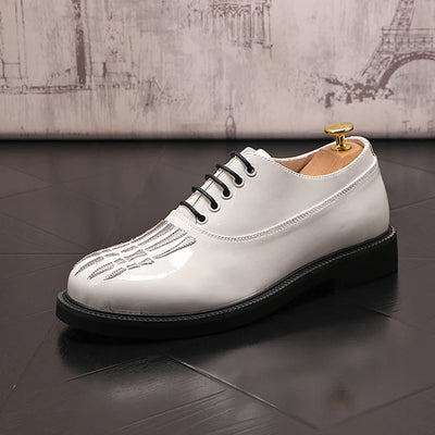 Zapatos de Cuero para Hombre con Suela Gruesa y Punta Redonda - Image 17