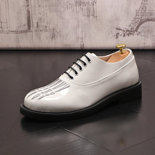 Zapatos de Cuero para Hombre con Suela Gruesa y Punta Redonda - Image 17