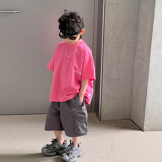 Remera Infantil Estampada con Letras - Manga Corta para Verano - Image 2