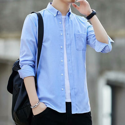 Camisa Casual Slim Fit de Tela Oxford para Hombre - Image 2