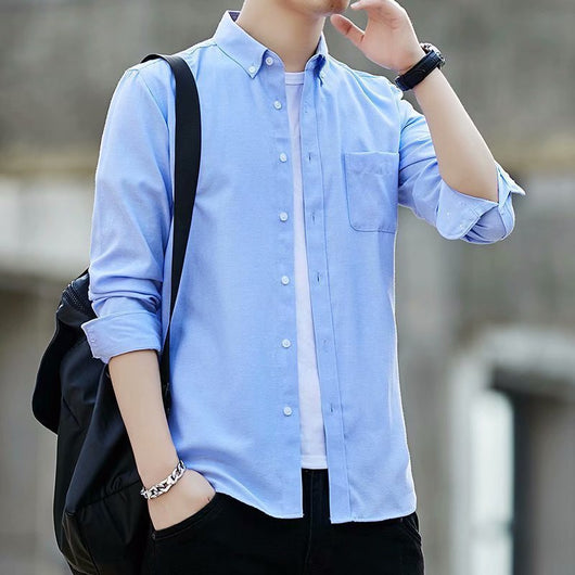 Camisa Casual Slim Fit de Tela Oxford para Hombre - Image 2