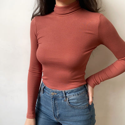 Blusa Básica Cuello Alto Versátil y Cómoda - Image 14