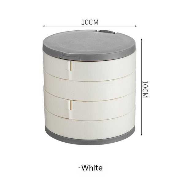 Organizador Giratorio de Joyas con Caja Antipolvo - Image 3