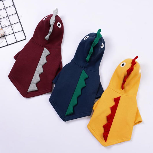 Ropa para Mascotas en Algodón y Terciopelo - Diseño Dinosaurio - Image 16