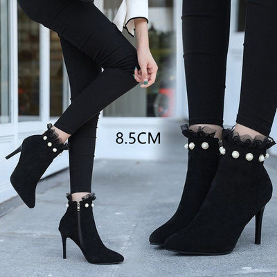 Zapatos de Tacón Alto Punta Fina Versátiles para Mujer - Image 5
