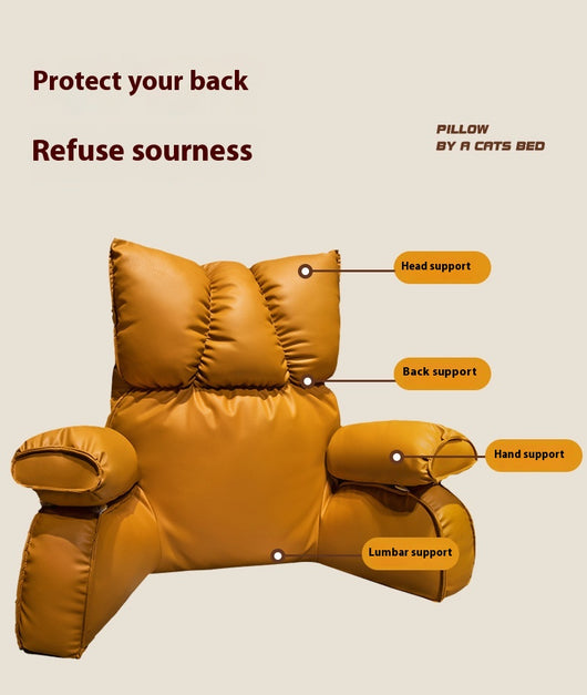 Cojín de Soporte Lumbar con Diseño de Pata de Gato - Funda Removible y Lavable - Image 10