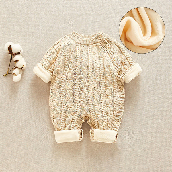Conjunto de Ropa para Bebé Otoño Invierno con Forro Polar - Body Térmico