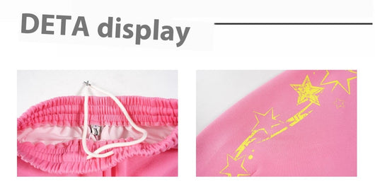 Pantalones Deportivos Anchos con Estampado de Letras para Mujer - Image 10