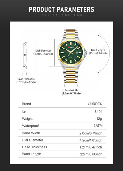 Reloj Minimalista Retro para Hombre con Esfera Grande - Image 7