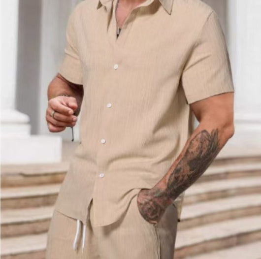Traje Casual para Hombre con Estampado a Rayas - Image 13