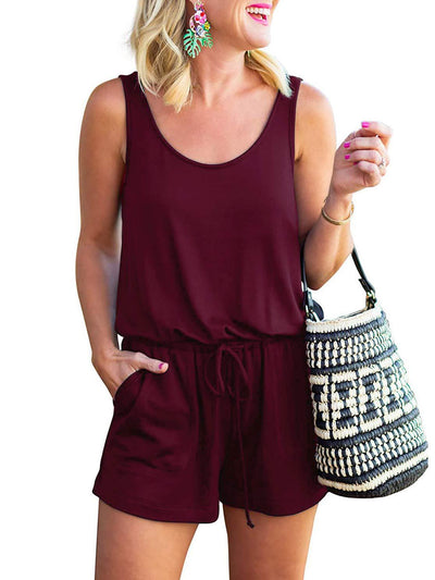 Jumpsuit Elegante con Tirantes Ajustables y Cordón - Image 7