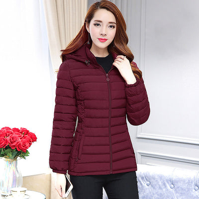Chaqueta Acolchada de Plumas para Mujer Talla Grande Corte Slim - Image 5