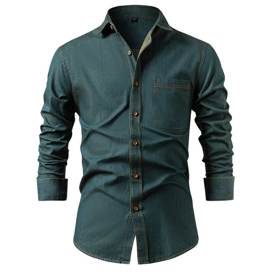Chaqueta Casual de Algodón Puro Resistente a Arrugas para Hombre - Image 24