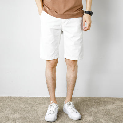 Pantalones Cortos Blancos Hombre Algodón Suelto Largo 5/4 - Image 15