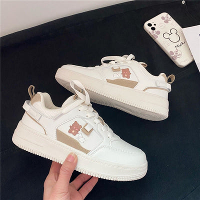 Tenis Blanco Kawaii Estilo Japonés con Suela Gruesa - Image 8