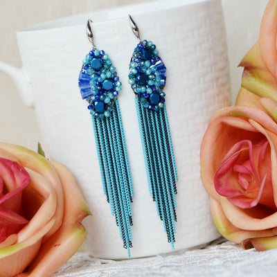 Aretes Bohemios Artesanales con Borlas - Image 4