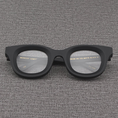 Gafas Cuadradas Retro con Marco Grueso Negro Mate y Bordes Anchos - Image 17