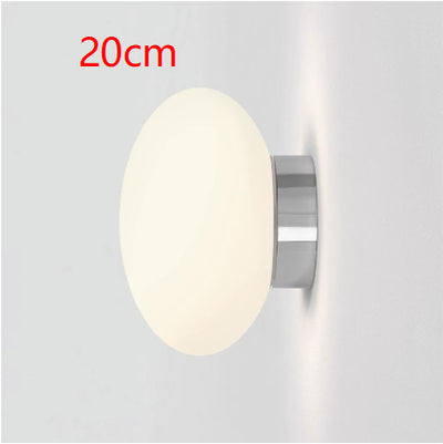 Lámpara de Pared Minimalista Blanca en Vidrio Estilo Hongo - Image 10