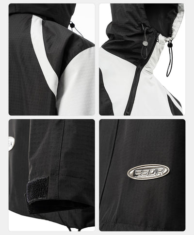 Chamarra Hoodie Oversize con Cierre Diagonal y Bolsillos Funcionales - Image 10