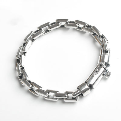 Pulsera de Plata Esterlina S925 Vintage para Parejas - Hombre y Mujer - Image 7