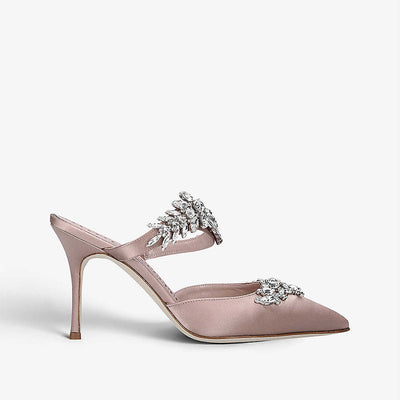 Sandalias Stiletto con Punta Francesa y Strass para Drag - Media Punta - Image 6