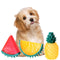 Juguete Masticable de Frutas Sonoras - Piña y Limón para Mascotas