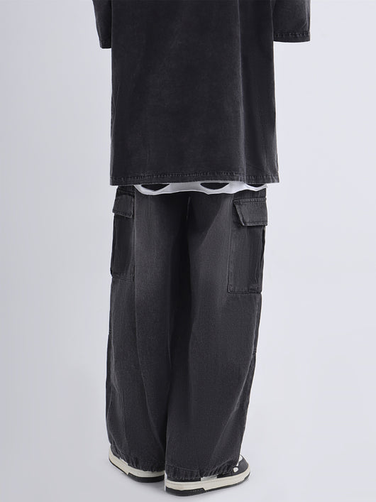 Jeans de Trabajo Holgados Efecto Desgastado - Image 13