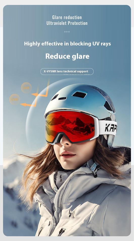 Gafas de Espejo Deportivas Antideslizantes de Doble Capa para Nieve - Image 16